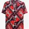 Buy π Valentino Clothing Archive Manifesto Bandana Print Silk π Shirt π 1 Valentino Clothing Archive Manifesto Bandana Print Silk Shirt