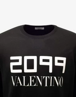 Valentino Clothing Black 2099 Print Sweatshirt