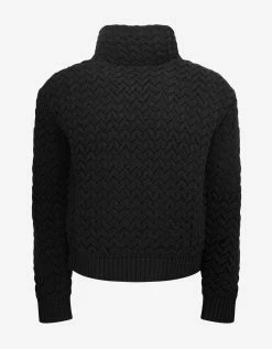 Valentino Clothing Black High-Neck Wool Knit Jumper