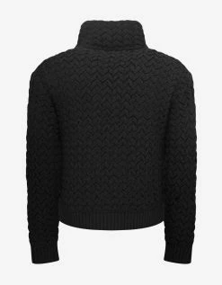 Valentino Clothing Black High-Neck Wool Knit Jumper