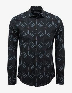 Valentino Black Loveblade Print Shirt Clothing
