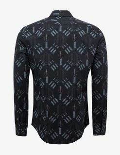 Valentino Black Loveblade Print Shirt Clothing