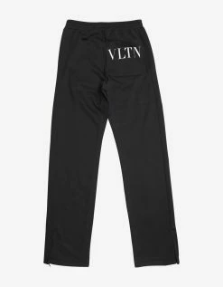 Valentino Clothing Black Nylon Blend VLTN Sweat Pants
