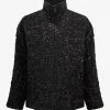 Valentino Black Nylon Brocade Jacket Clothing