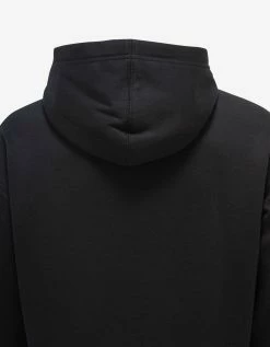 Valentino Clothing Black Nylon Front Stud Detail Hoodie