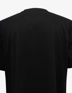 Outlet ✔️ Valentino Black Nylon Front Stud Detail T-Shirt ⌛ 9 Valentino Black Nylon Front Stud Detail T-Shirt