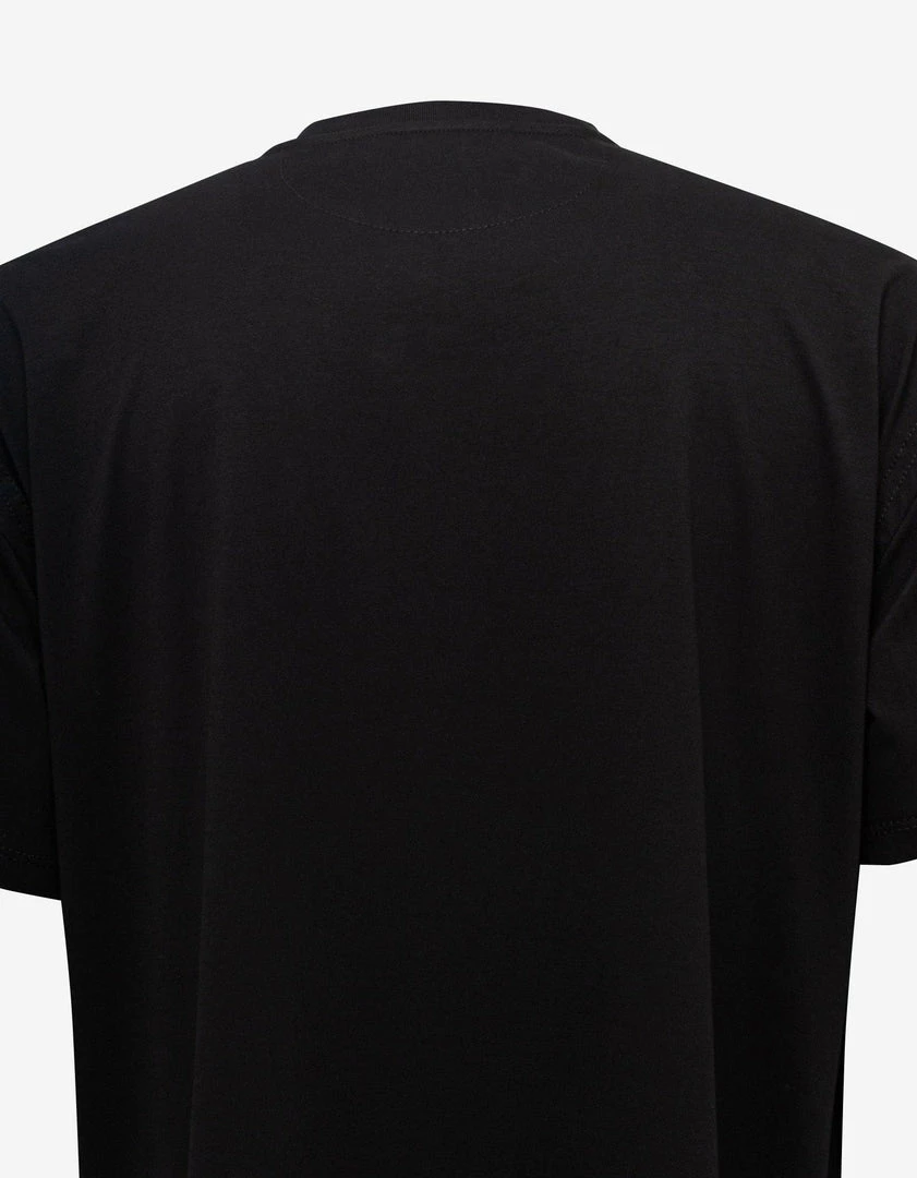 Outlet ✔️ Valentino Black Nylon Front Stud Detail T-Shirt ⌛ 6 Valentino Black Nylon Front Stud Detail T-Shirt