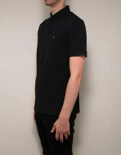 Valentino Black Polo T-Shirt With Rockstud