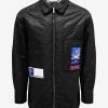 Valentino Black Quilted Jacket With Vaporwave Patches