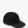 Valentino Accessories Black Rockstud Baseball Cap