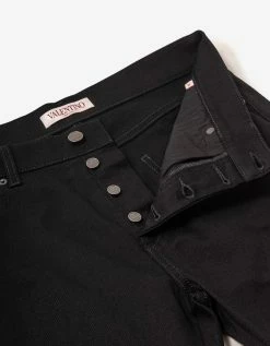 Valentino Black Skinny Fit Jeans Clothing