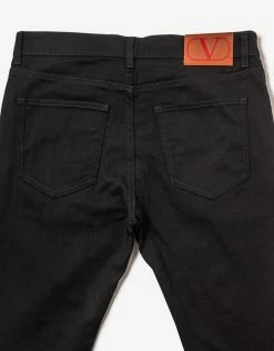 Valentino Black Skinny Fit Jeans Clothing