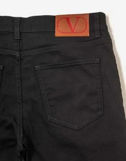 Valentino Black Skinny Fit Jeans Clothing