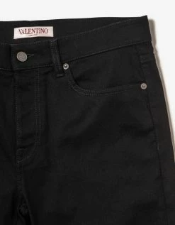Valentino Black Skinny Fit Jeans Clothing