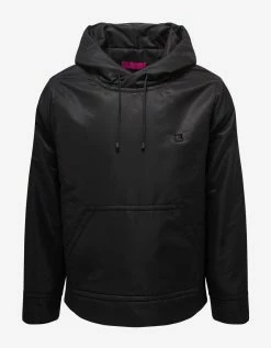 Valentino Black Stud Detail Nylon Hoodie