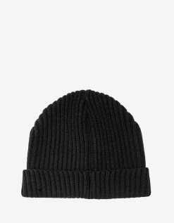 Valentino Accessories Black VLogo Beanie Hat