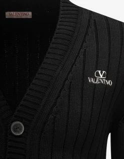 Budget ❤️ Valentino Clothing Black VLogo Cardigan 🤩 8 Valentino Clothing Black VLogo Cardigan