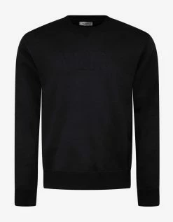 Valentino Clothing Black VLTN Logo Sweatshirt