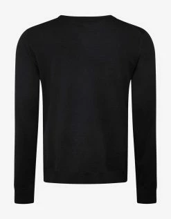 Wholesale 😍 Valentino Clothing Black VLTN Logo Wool Sweater 🎉 11 Valentino Clothing Black VLTN Logo Wool Sweater