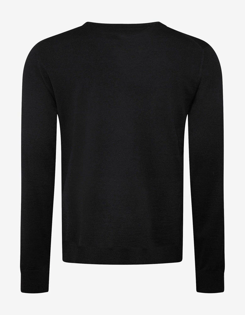 Wholesale 😍 Valentino Clothing Black VLTN Logo Wool Sweater 🎉 7 Valentino Clothing Black VLTN Logo Wool Sweater