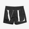 Promo 🛒 Valentino Black VLTN Swim Shorts 😀 1 Valentino Black VLTN Swim Shorts