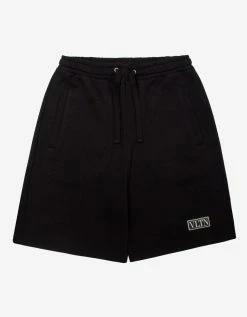 Valentino Black VLTN Tag Sweat Shorts Clothing