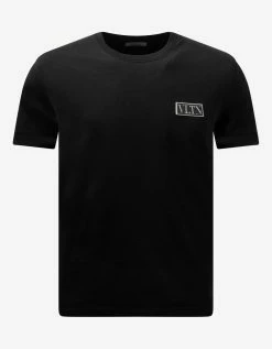 Valentino Black VLTN Tag T-Shirt Clothing