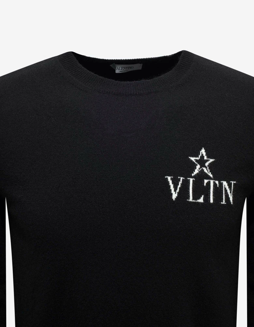 Wholesale โจ Valentino Clothing Black VLTNSTAR Cashmere-Blend Sweater ๐ 5 Valentino Clothing Black VLTNSTAR Cashmere-Blend Sweater