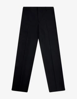 Valentino Clothing Black Wool Trousers With Side Stripes