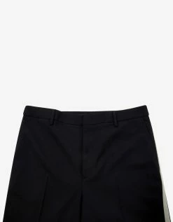 Valentino Clothing Black Wool Trousers With Side Stripes