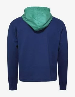 Valentino Blue 'Always' Print Hooded Sweatshirt Clothing
