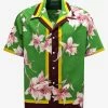 Valentino Floral Print Bowling Shirt Clothing