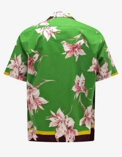 Valentino Floral Print Bowling Shirt Clothing