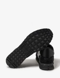 Valentino Garavani Black Camouflage Noir Rockrunner Trainers