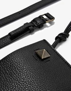 Valentino Garavani Black Identity Leather Crossbody Bag