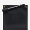 Valentino Garavani Black Identity Leather Tote Bag Accessories
