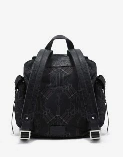 Valentino Garavani Accessories Black Loveblade Print Backpack