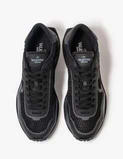 Valentino Garavani Black Netrunner Trainers