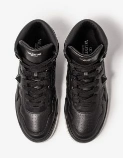 Cheap ๐ Valentino Garavani Black One Stud High Top Trainers ๐ฅฐ 11 Valentino Garavani Black One Stud High Top Trainers