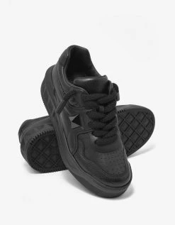 Valentino Garavani New Arrivals Black One Stud XL Trainers