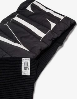 Valentino Accessories Black Padded Logo Scarf