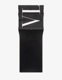 Valentino Accessories Black Padded Logo Scarf