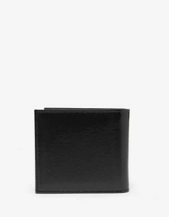 Valentino Garavani Black Patent Leather VLTN Billfold Wallet