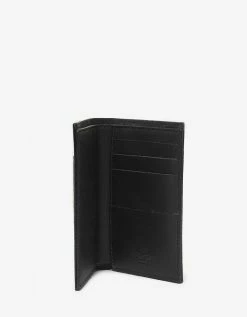 Valentino Garavani Black Patent Leather VLTN Card Wallet Accessories