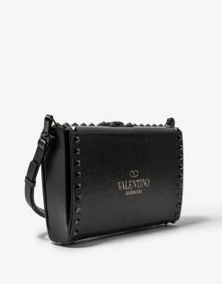 Valentino Garavani Accessories Black Rockstud Alcove Crossbody Bag