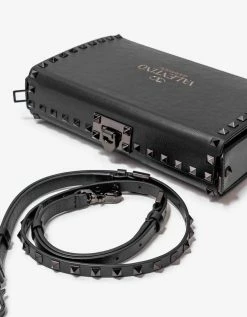 Valentino Garavani Accessories Black Rockstud Alcove Crossbody Bag