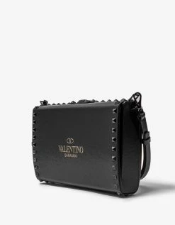 Valentino Garavani Accessories Black Rockstud Alcove Crossbody Bag