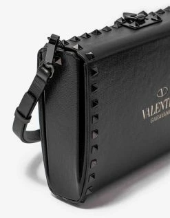 Valentino Garavani Accessories Black Rockstud Alcove Crossbody Bag