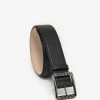 Valentino Garavani Black Rockstud Buckle Leather Belt