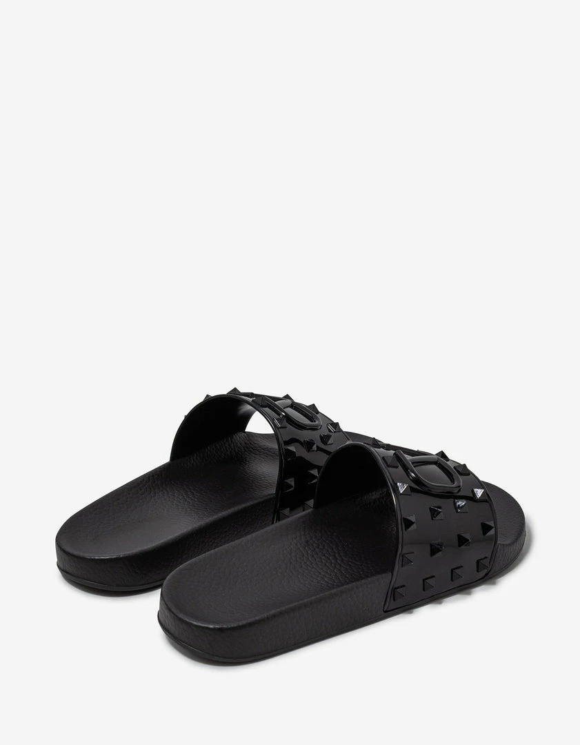 Wholesale ๐ Valentino Garavani Black โ๏ธ Summer VLogo Signature Slide ๐ฉด Sandals ๐งจ 7 Valentino Garavani Black Summer VLogo Signature Slide Sandals